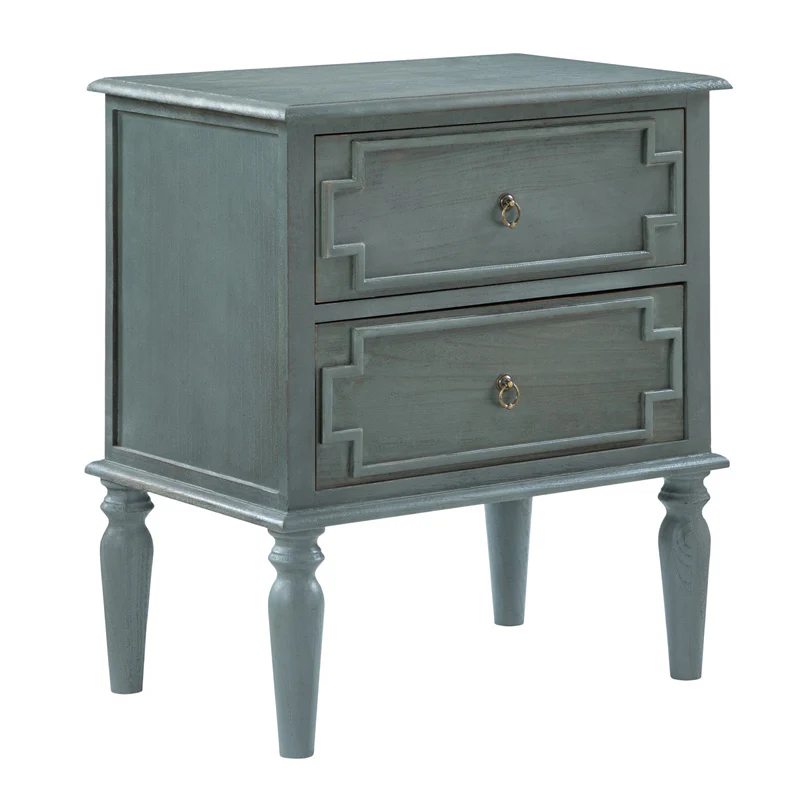 Joah 28"Tall Farmhouse 2-Drawer End Table with Built-in Charging - Image 18
