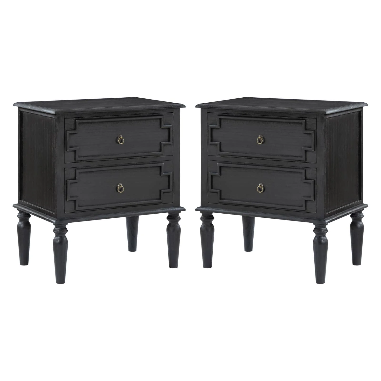 Joah 28"Tall Farmhouse 2-Drawer End Table with Built-in Charging - Image 30