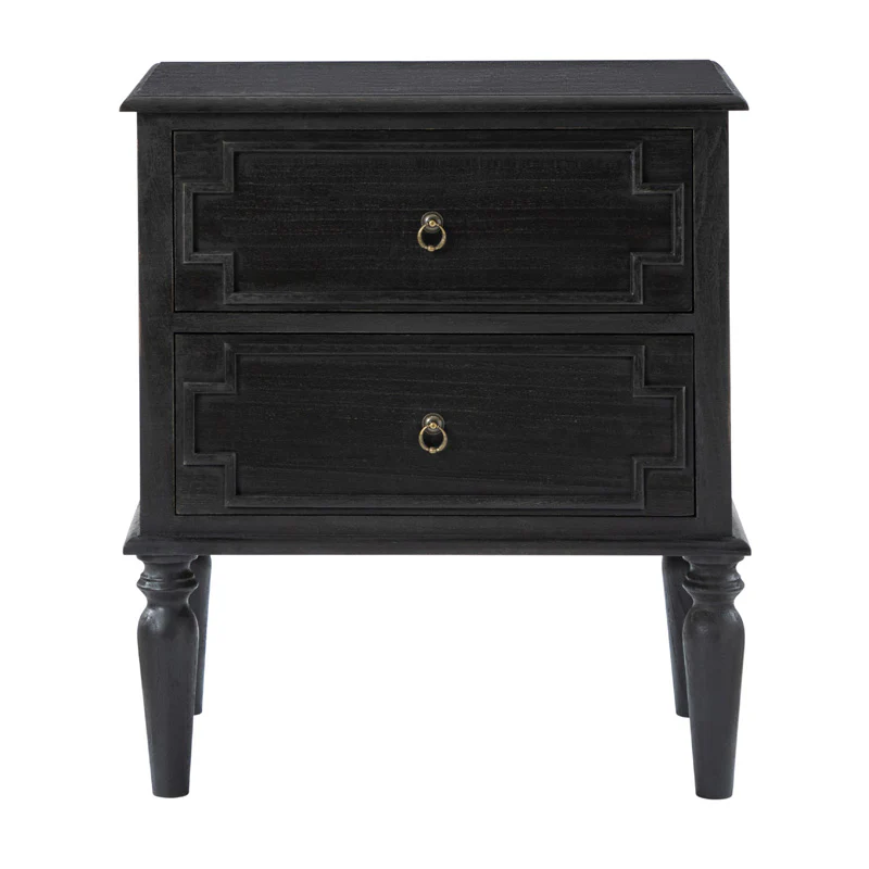 Joah 28"Tall Farmhouse 2-Drawer End Table with Built-in Charging - Image 9