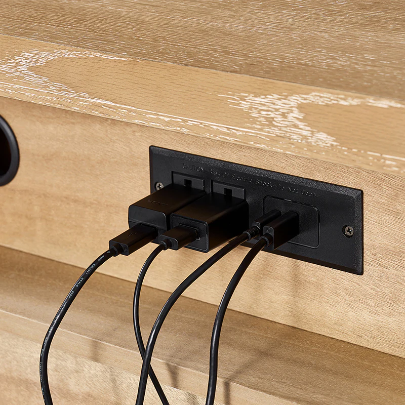 Lorenz Transitional 3-Drawer End Table with Charging Station(Optional Types) - Image 13