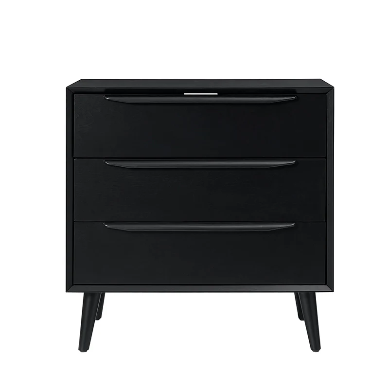 Rebecca 3-Drawer Mid-century Modern Nightstand - Image 12