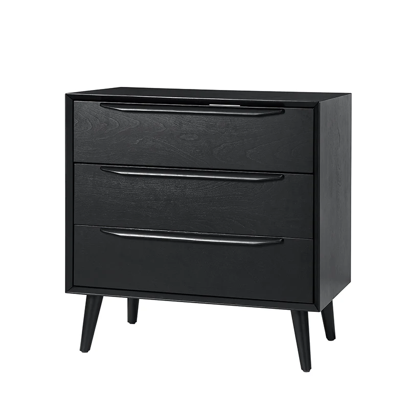 Rebecca 3-Drawer Mid-century Modern Nightstand - Image 13