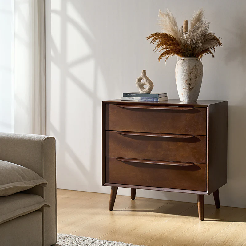 Rebecca 3-Drawer Mid-century Modern Nightstand - Image 17