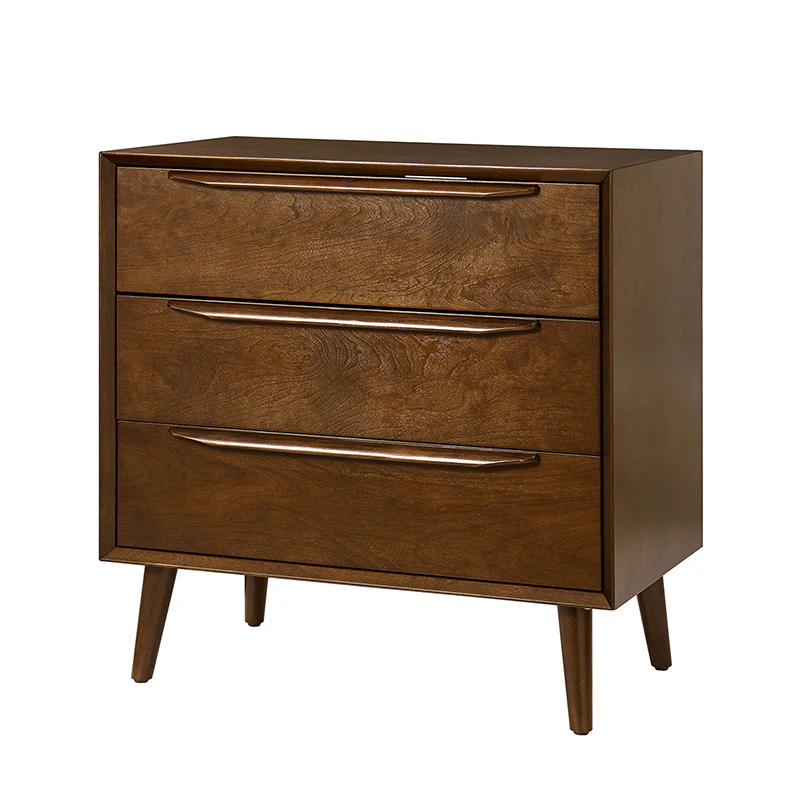 Rebecca 3-Drawer Mid-century Modern Nightstand - Image 21