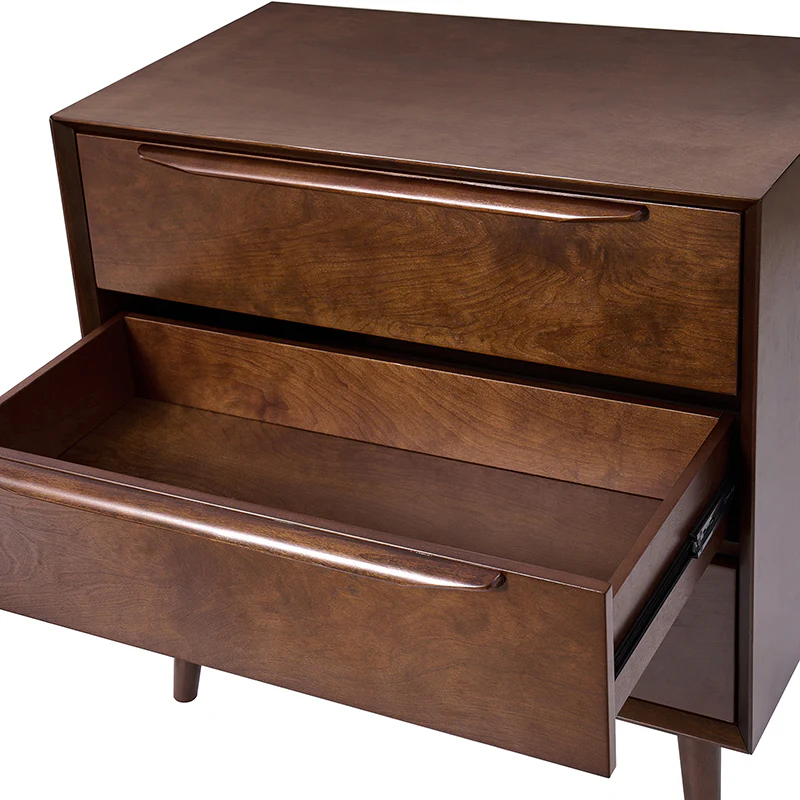 Rebecca 3-Drawer Mid-century Modern Nightstand - Image 22