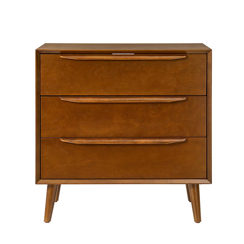 Rebecca 3-Drawer Mid-century Modern Nightstand - Image 4