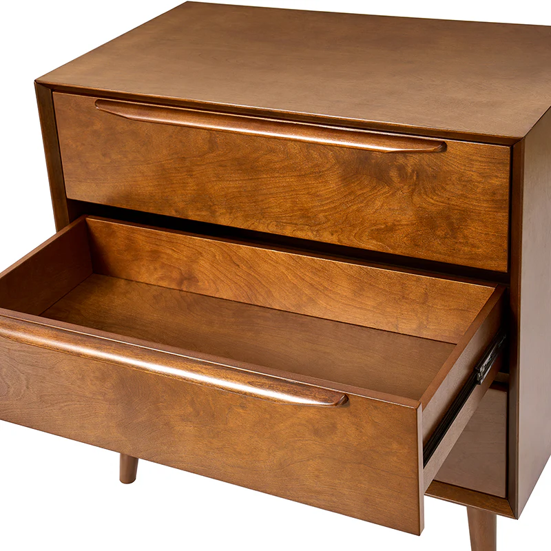 Rebecca 3-Drawer Mid-century Modern Nightstand - Image 6