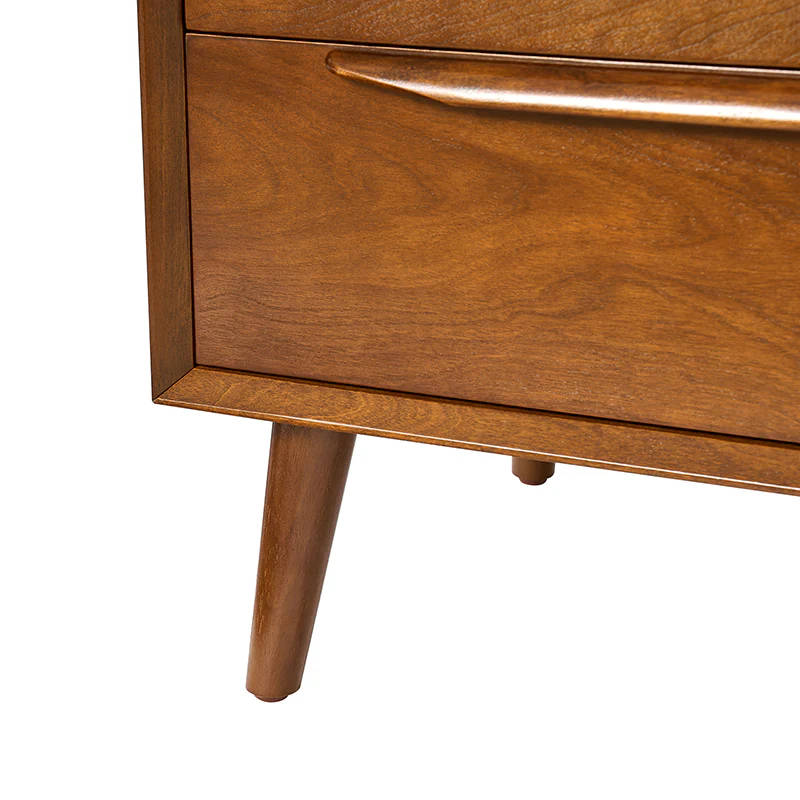 Rebecca 3-Drawer Mid-century Modern Nightstand - Image 8