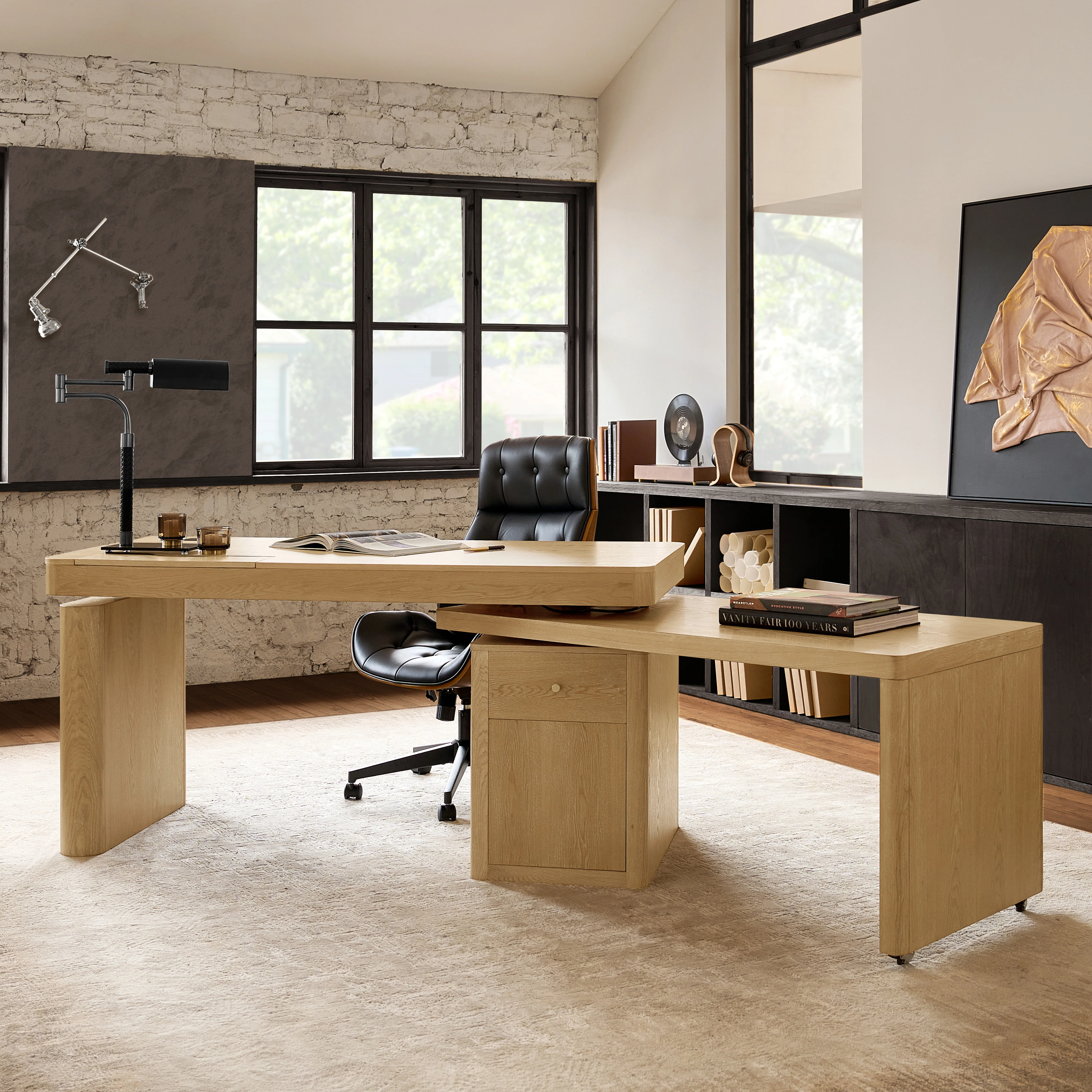 Veritas 360-Degree Rotating Desk Electric Adjustable Standing Desk with Flip-Top Lid - Image 11