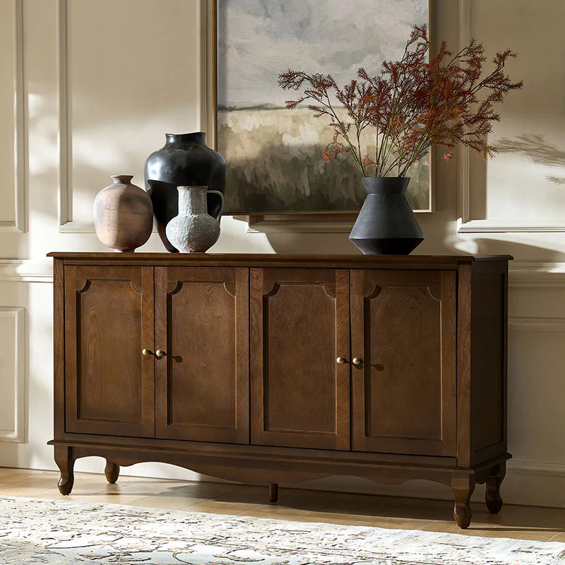 4-Door Vintage Sideboard with Storage & Media - Image 10