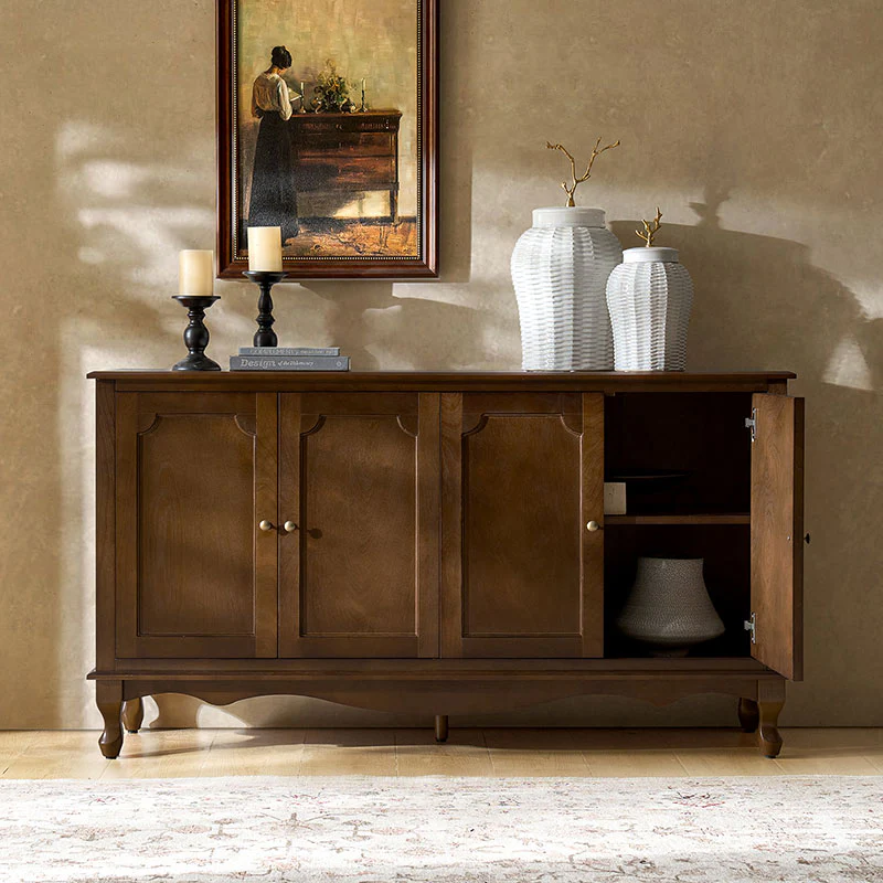 4-Door Vintage Sideboard with Storage & Media - Image 11