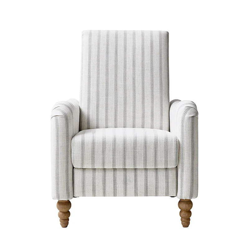 4-Piece Striped Farmhouse Living Room Set (Sofa, Loveseat, Recliner & Lift-Top Coffee Table - Image 12