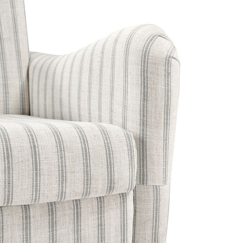 4-Piece Striped Farmhouse Living Room Set (Sofa, Loveseat, Recliner & Lift-Top Coffee Table - Image 24