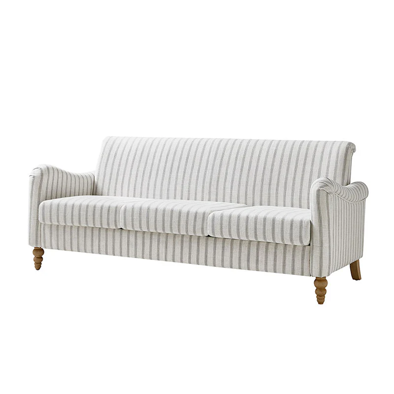 4-Piece Striped Farmhouse Living Room Set (Sofa, Loveseat, Recliner & Lift-Top Coffee Table - Image 30