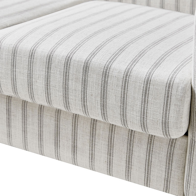 4-Piece Striped Farmhouse Living Room Set (Sofa, Loveseat, Recliner & Lift-Top Coffee Table - Image 31