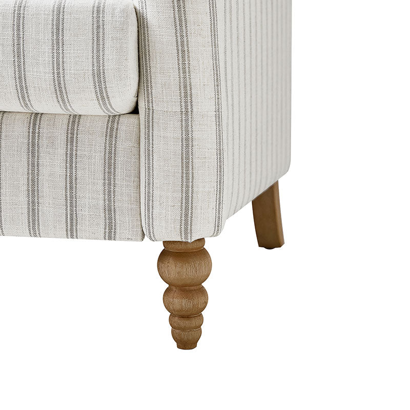 4-Piece Striped Farmhouse Living Room Set (Sofa, Loveseat, Recliner & Lift-Top Coffee Table - Image 33