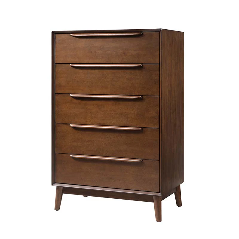 Raimunda 5-Drawer Chest Dresser with Solid Wood Frame - Image 13
