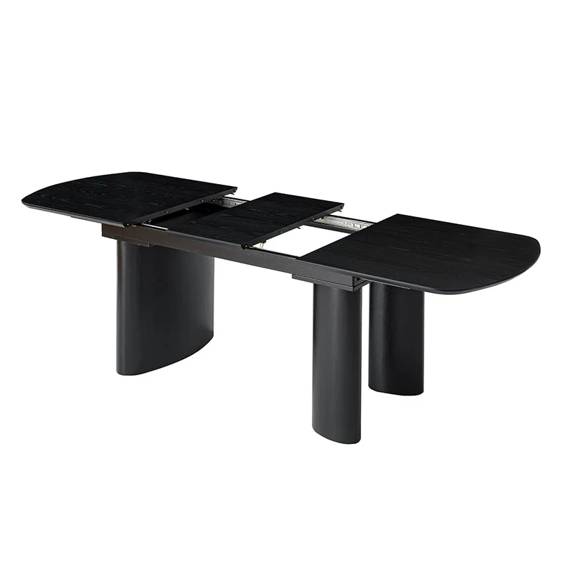 7-Piece Modern Space Saving Dining Table with Mid-Century Rattan Chairs Set - Image 17