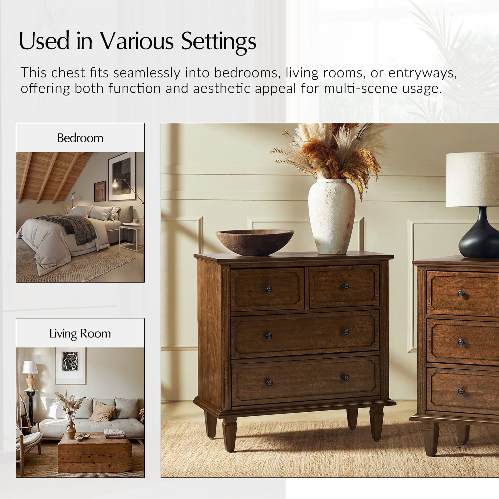 Isidro Accent Chest of Drawers With Integrated Charging Station - Image 16