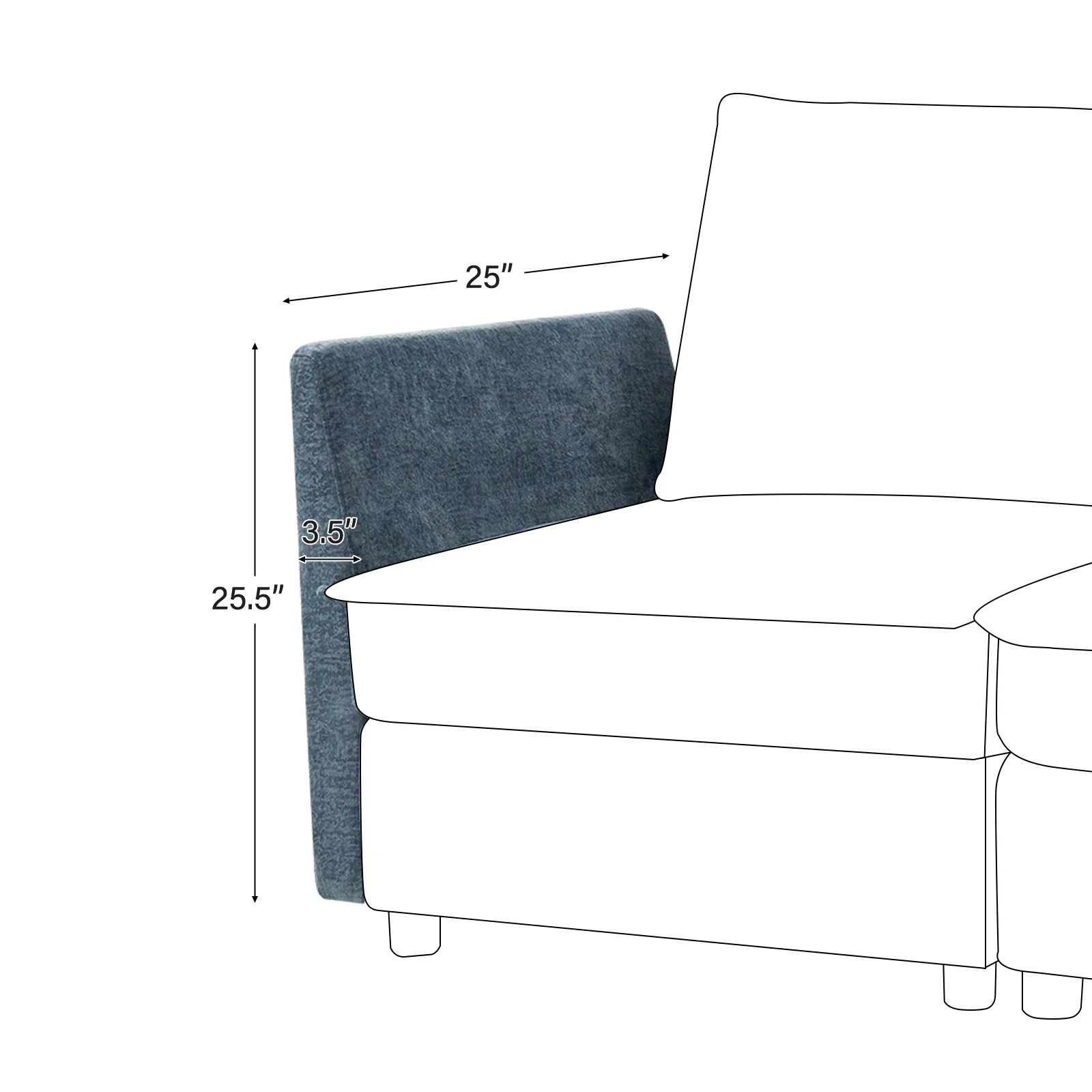Accessories for Harmetrix Oversized Soft Sectional Couch - Image 22