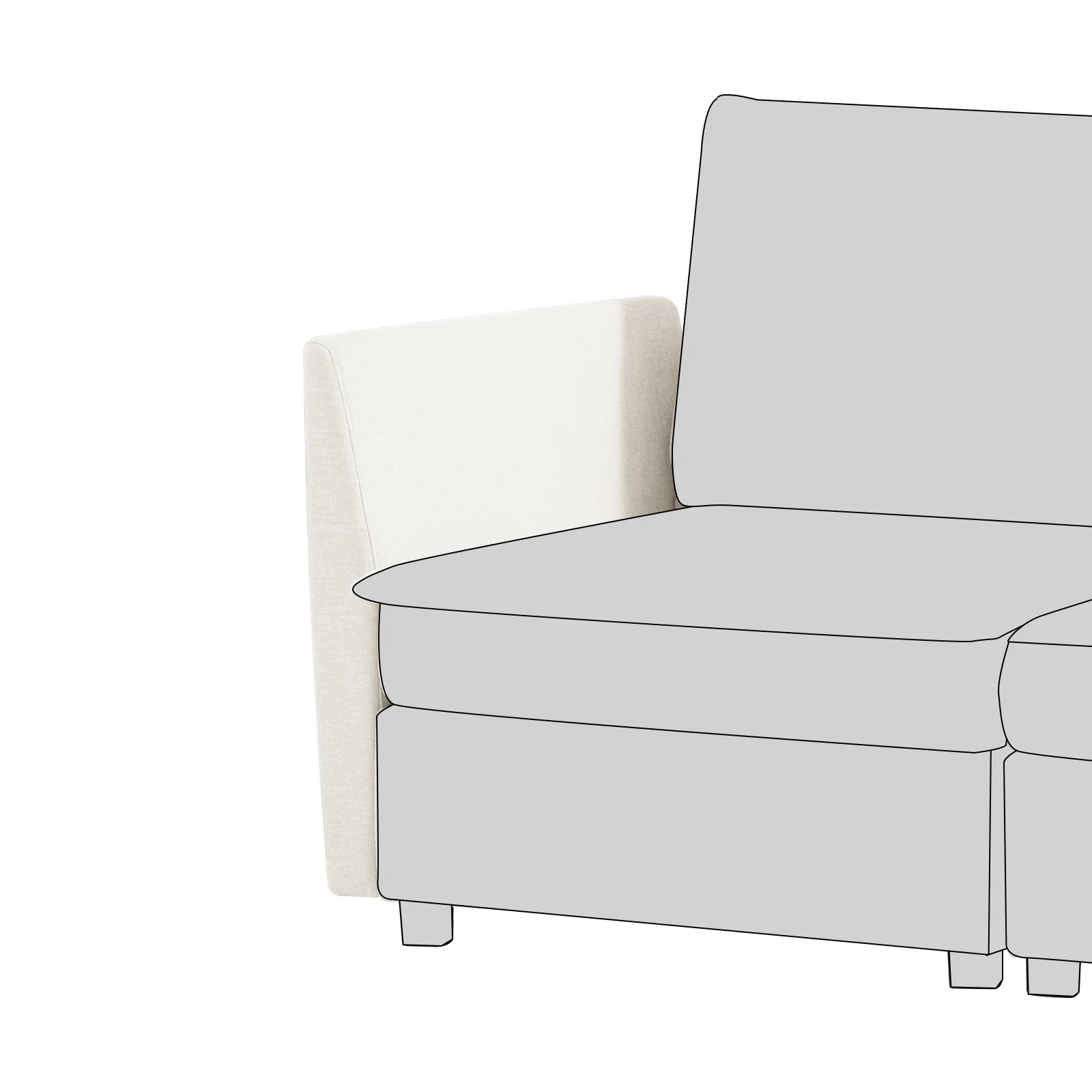 Accessories for Harmetrix Oversized Soft Sectional Couch - Image 31