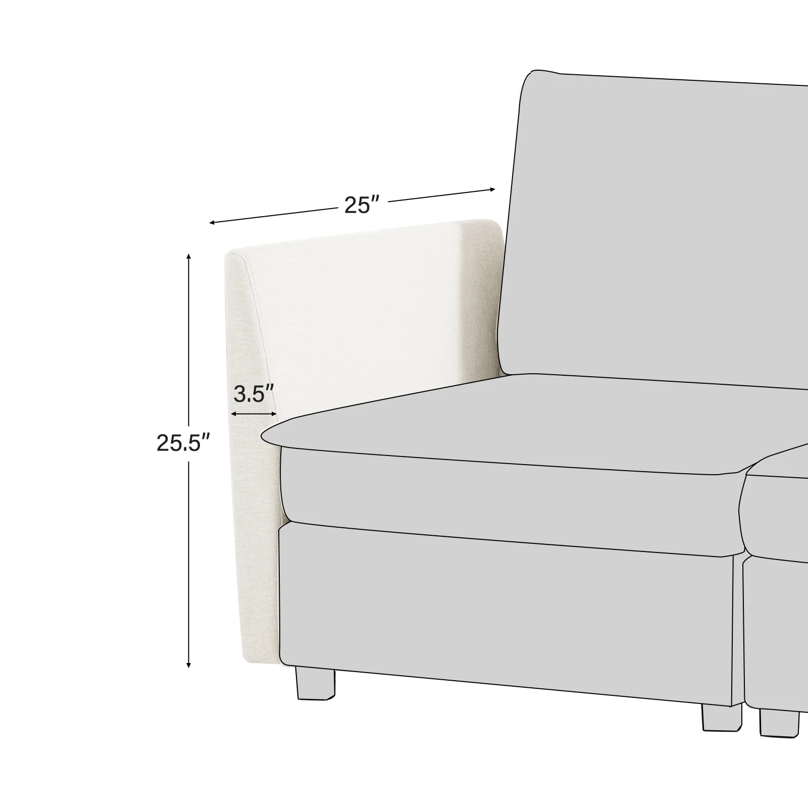 Accessories for Harmetrix Oversized Soft Sectional Couch - Image 32