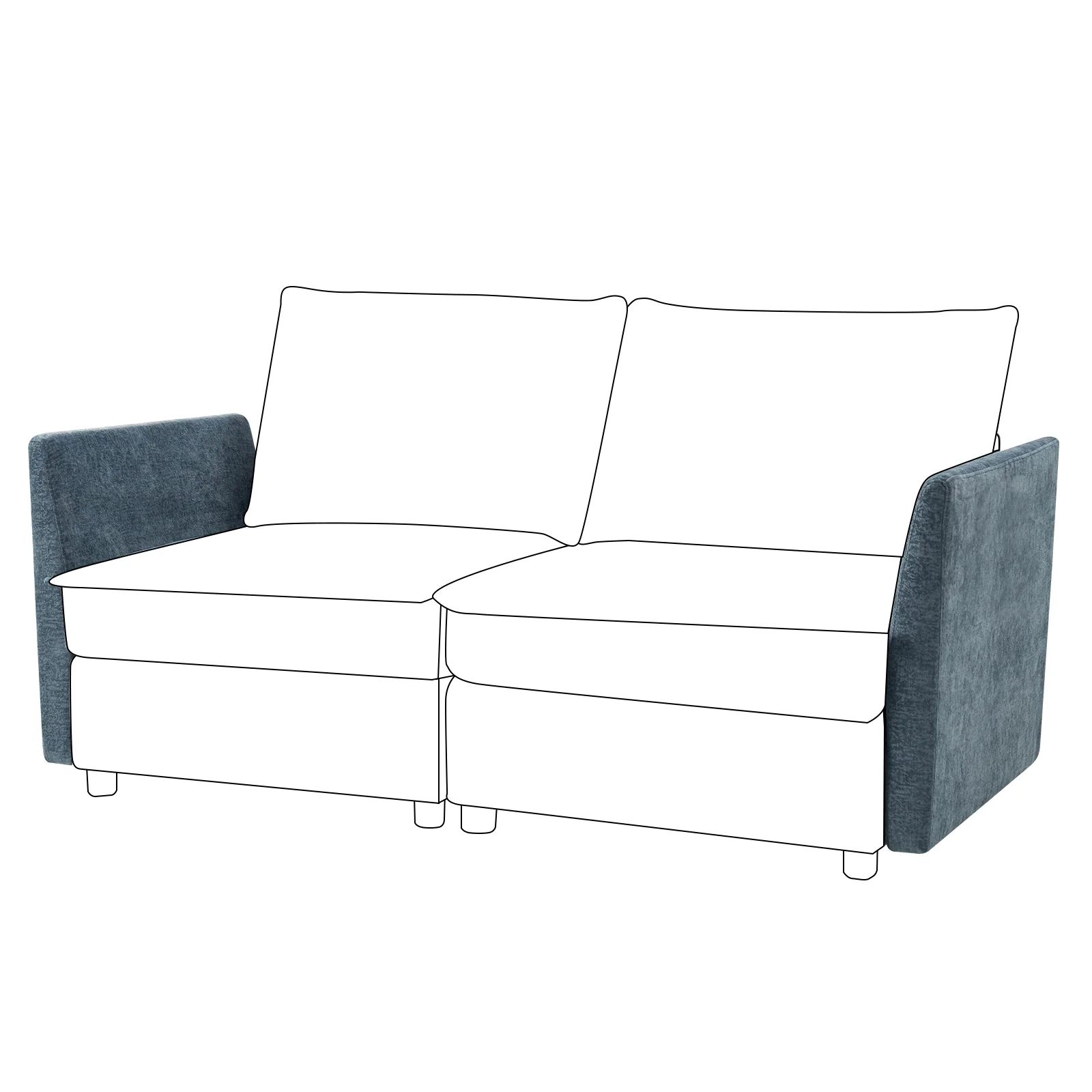 Accessories for Harmetrix Oversized Soft Sectional Couch - Image 41