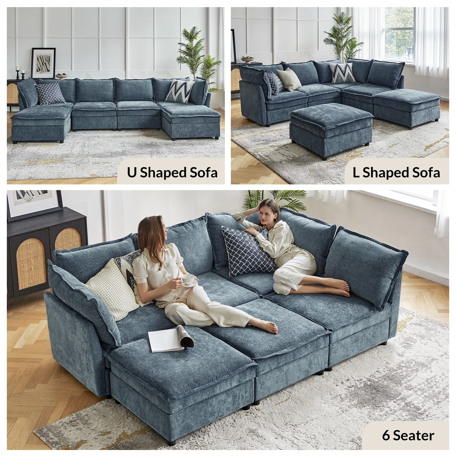 Accessories for Harmetrix Oversized Soft Sectional Couch - Image 45