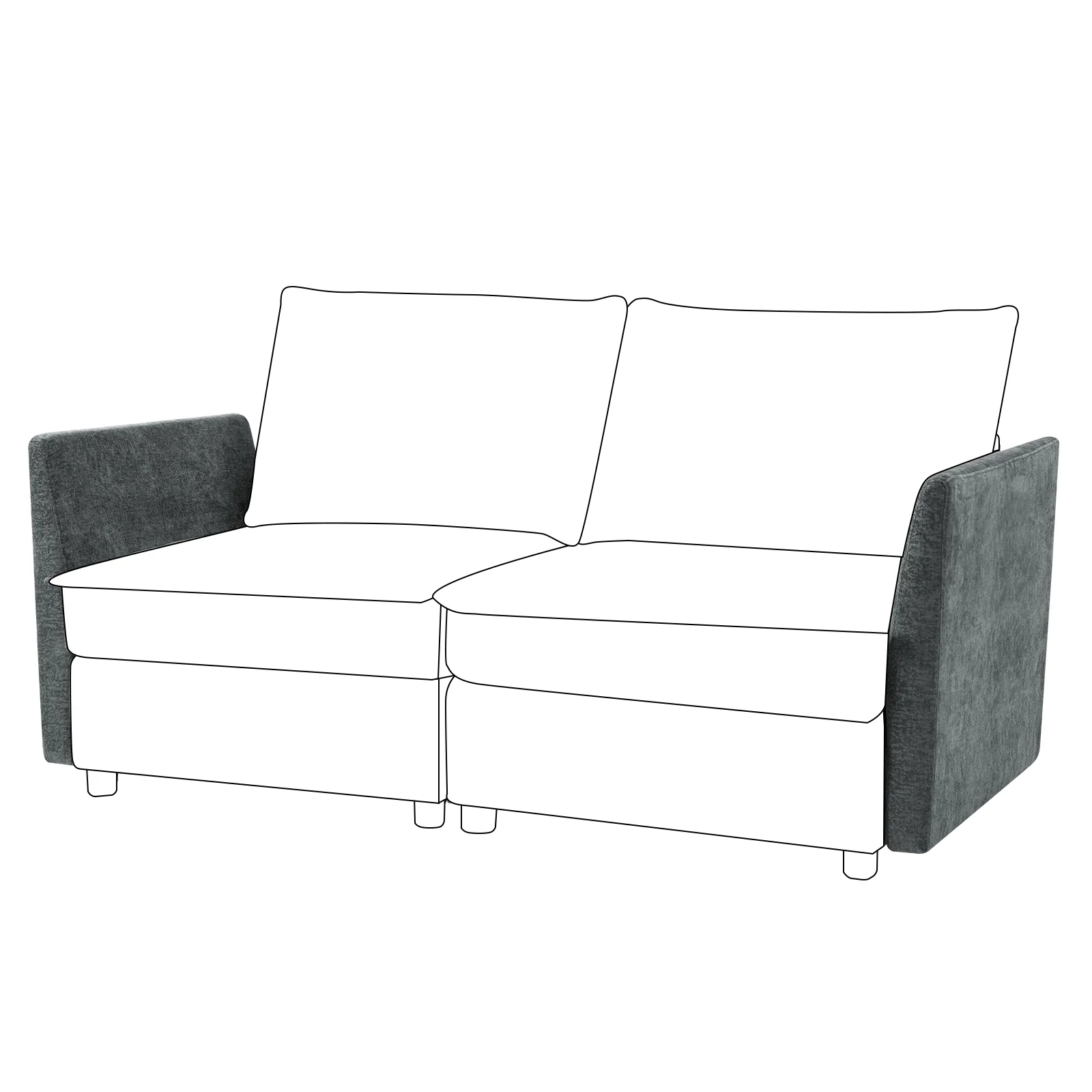 Accessories for Harmetrix Oversized Soft Sectional Couch - Image 46