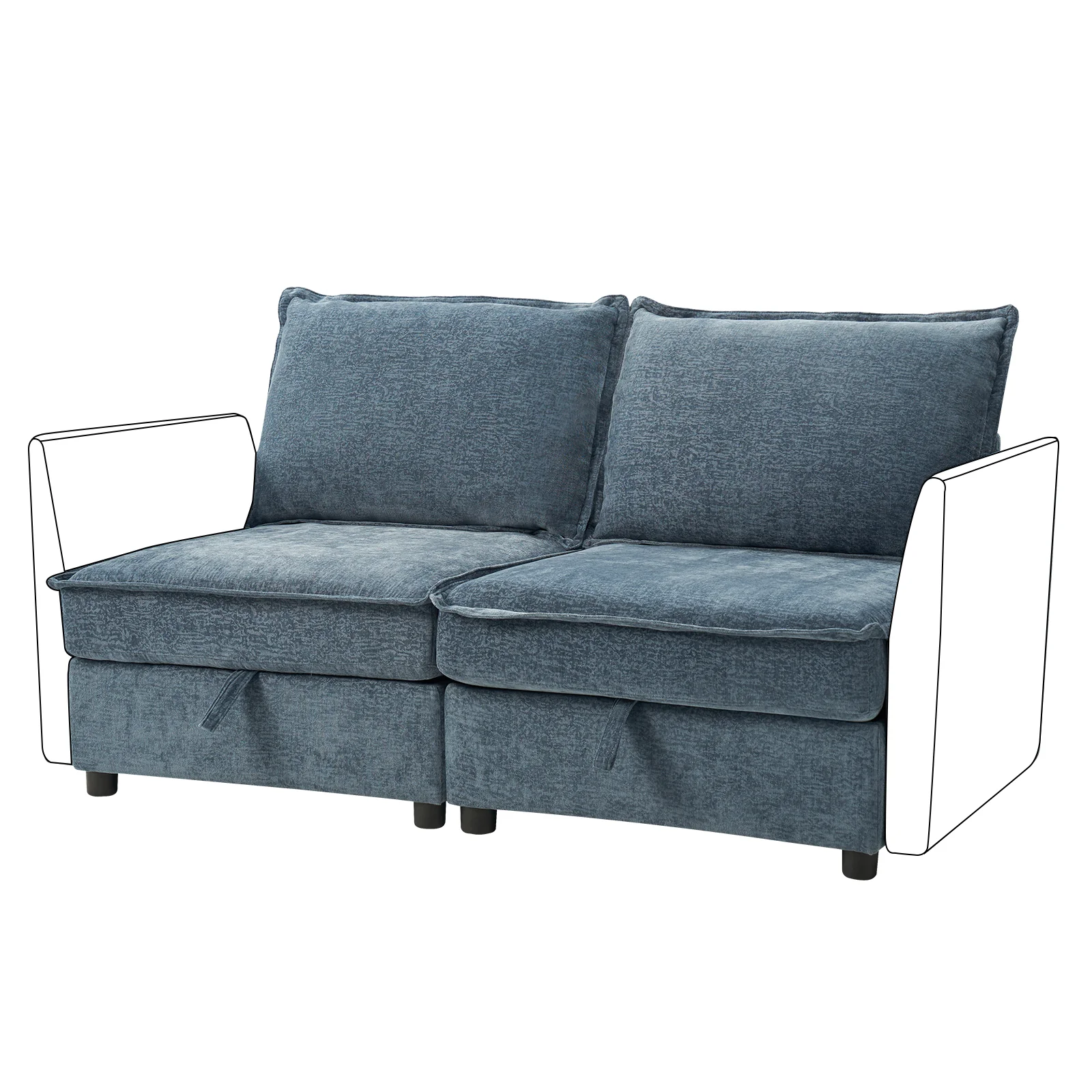Accessories for Harmetrix Oversized Soft Sectional Couch - Image 6