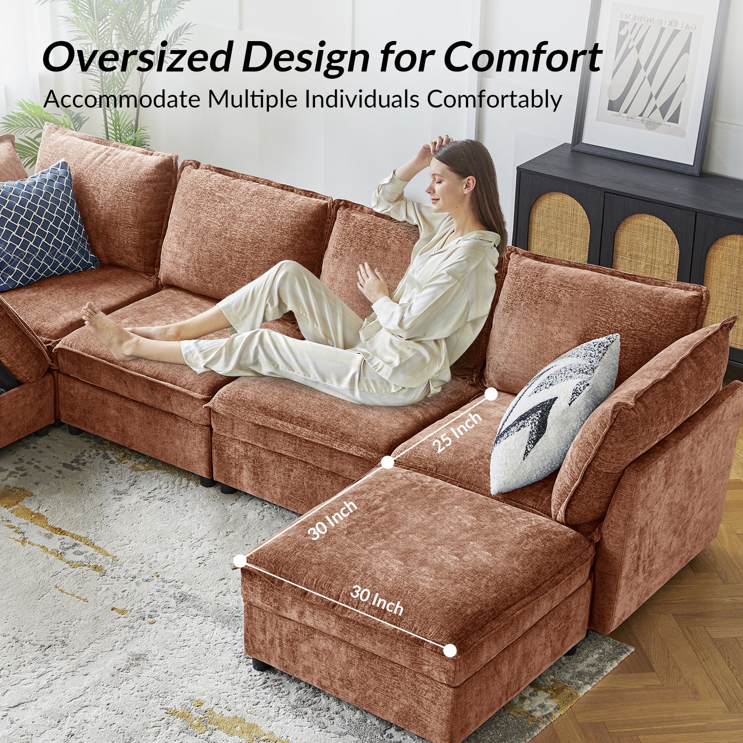Accessories for Harmetrix Oversized Soft Sectional Couch - Image 60