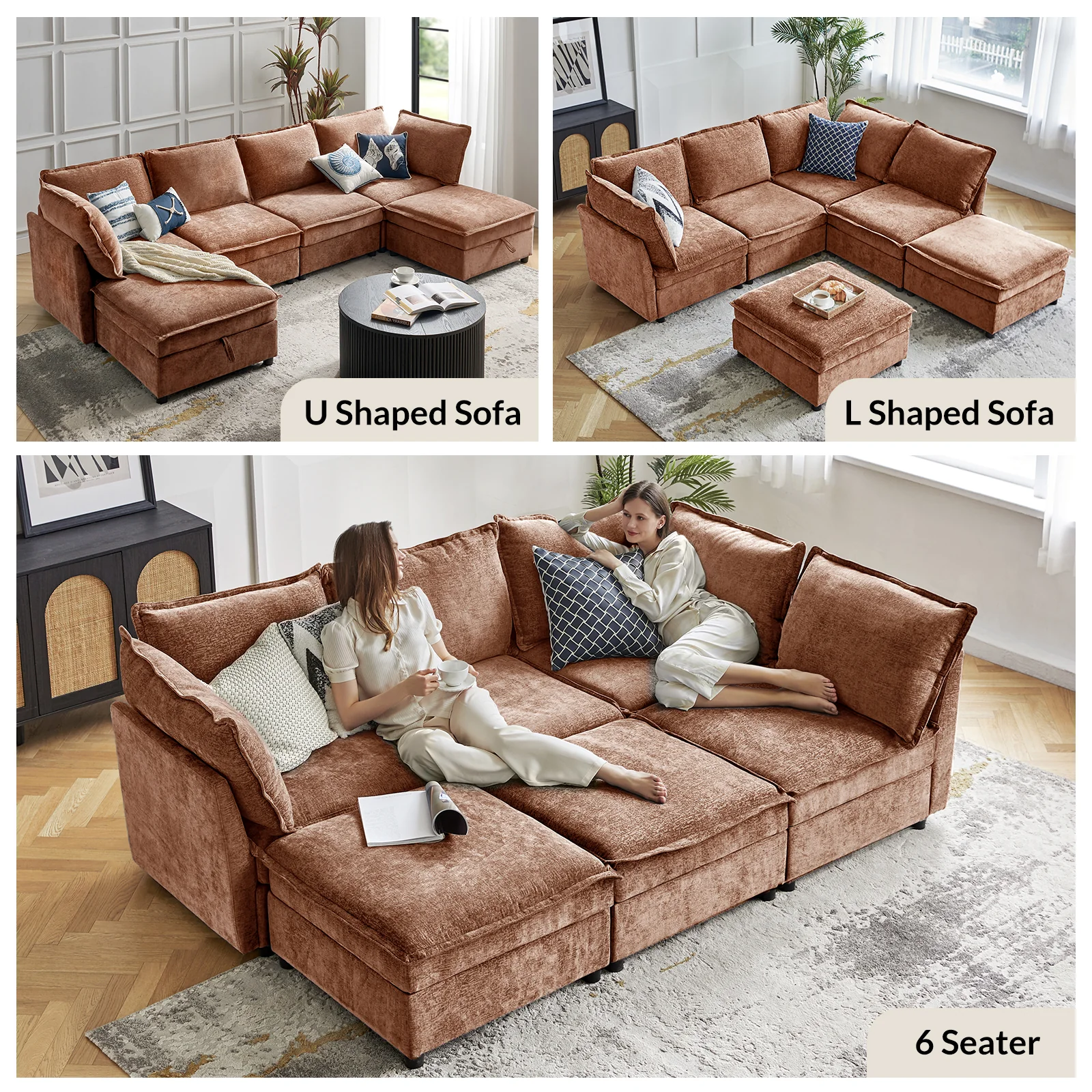 Accessories for Harmetrix Oversized Soft Sectional Couch - Image 64