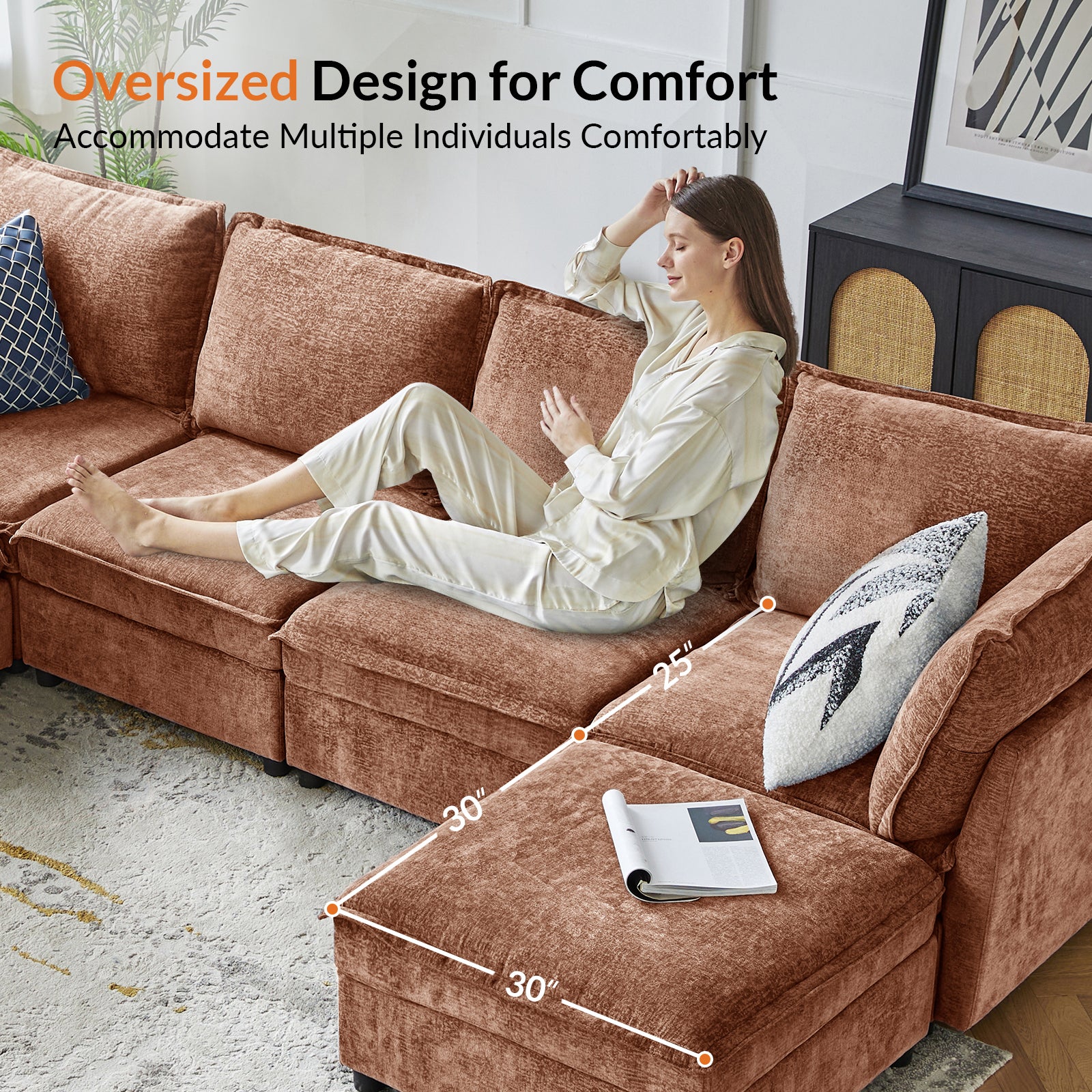 Accessories for Harmetrix Oversized Soft Sectional Couch - Image 65
