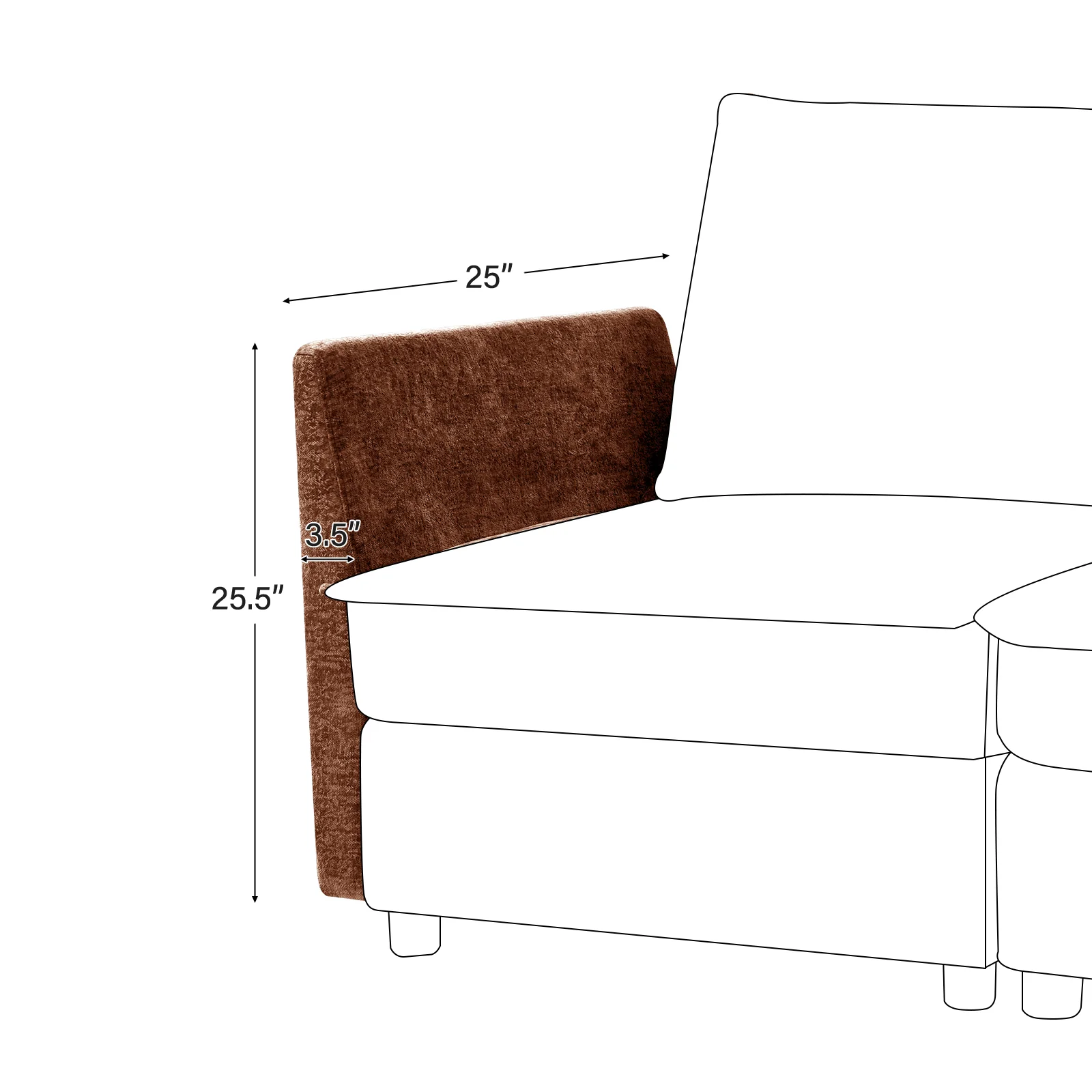 Accessories for Harmetrix Oversized Soft Sectional Couch - Image 67