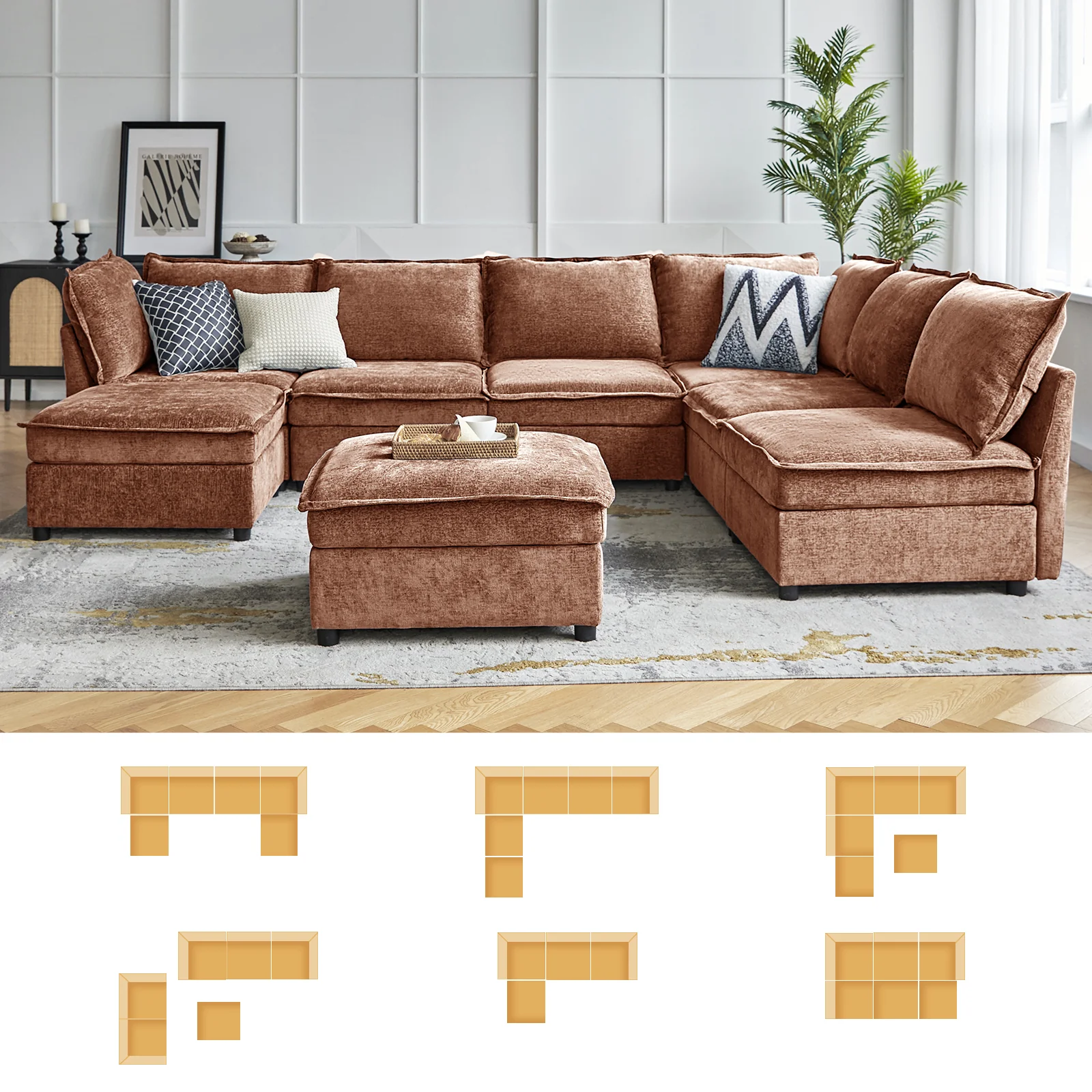 Accessories for Harmetrix Oversized Soft Sectional Couch - Image 68