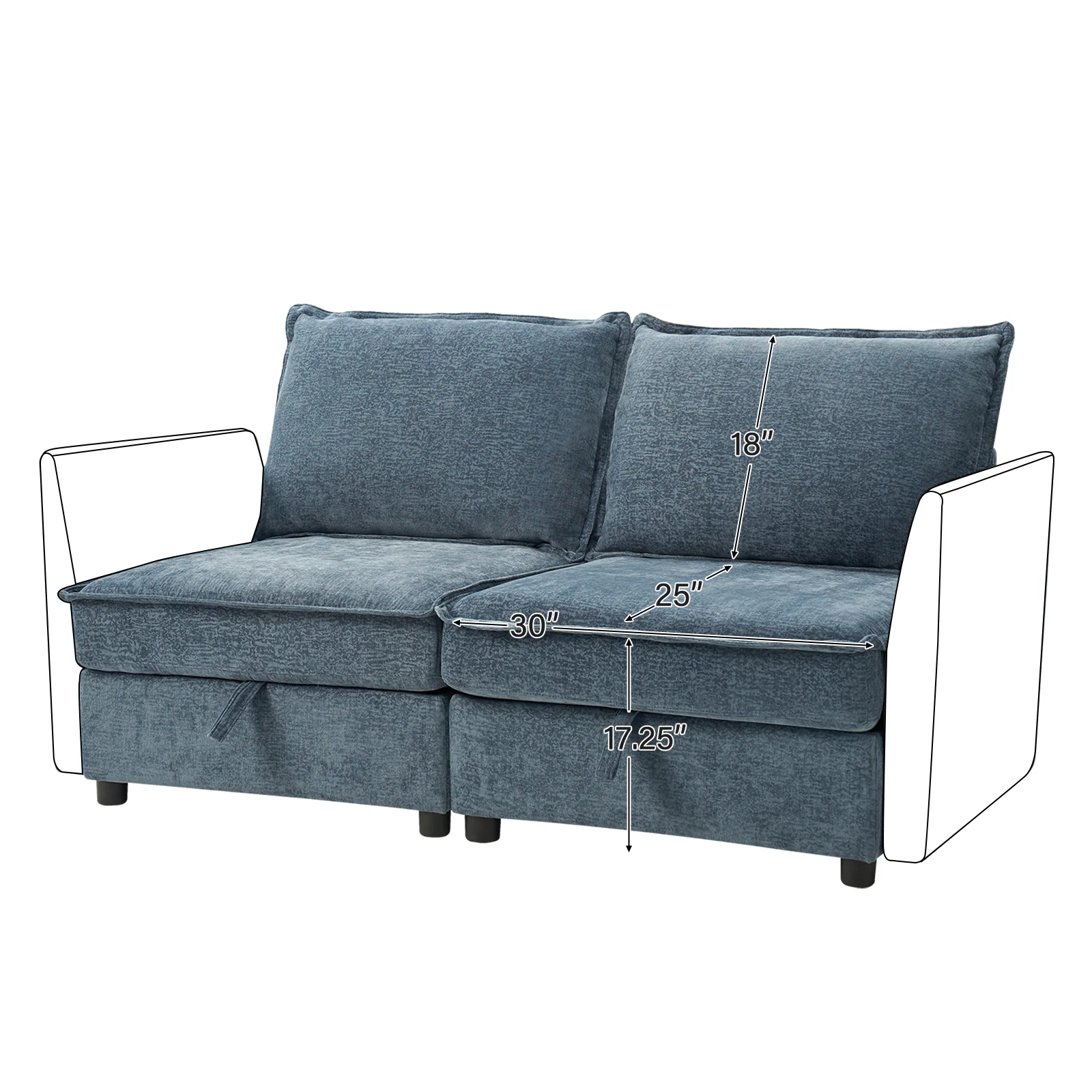 Accessories for Harmetrix Oversized Soft Sectional Couch - Image 7