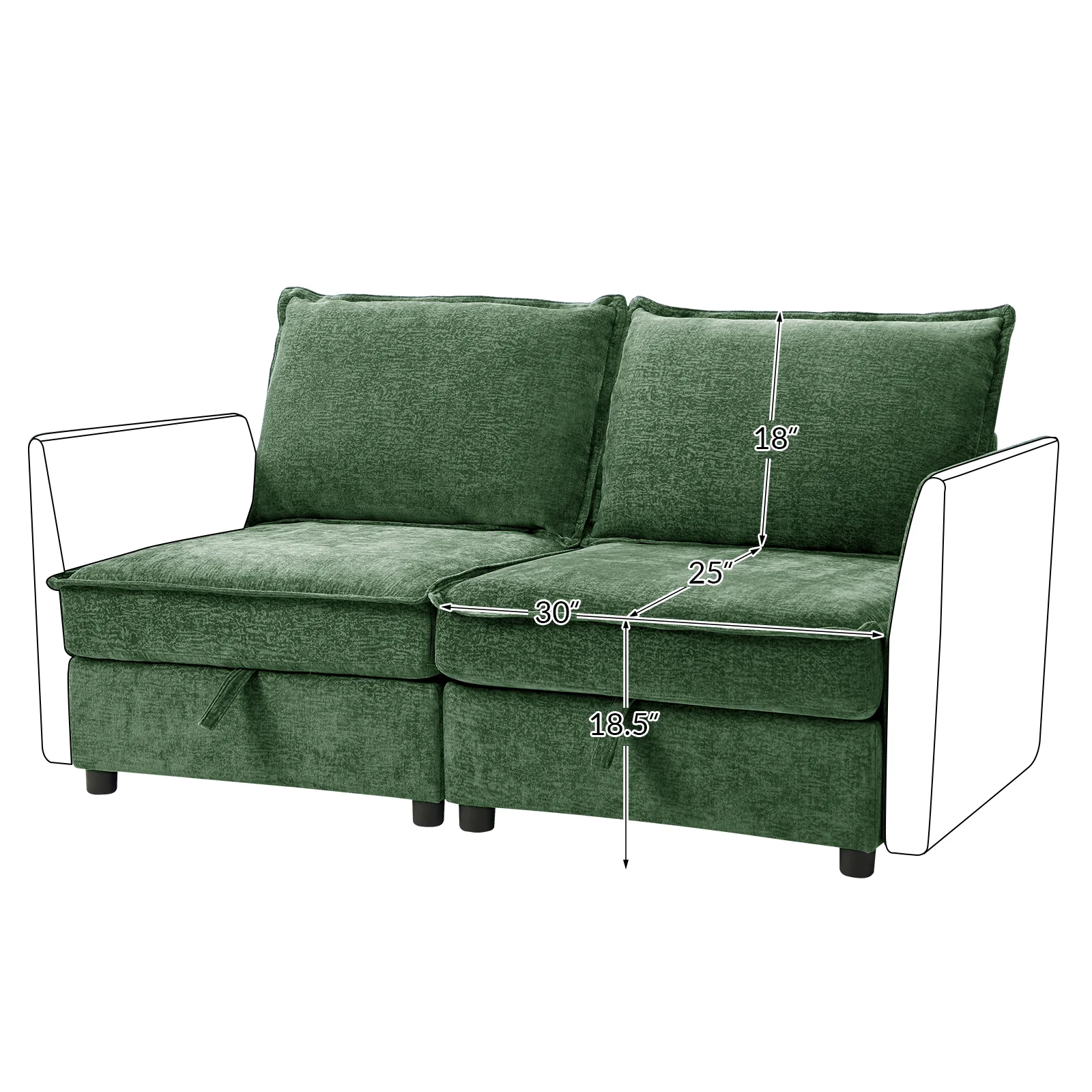 Accessories for Harmetrix Oversized Soft Sectional Couch - Image 72