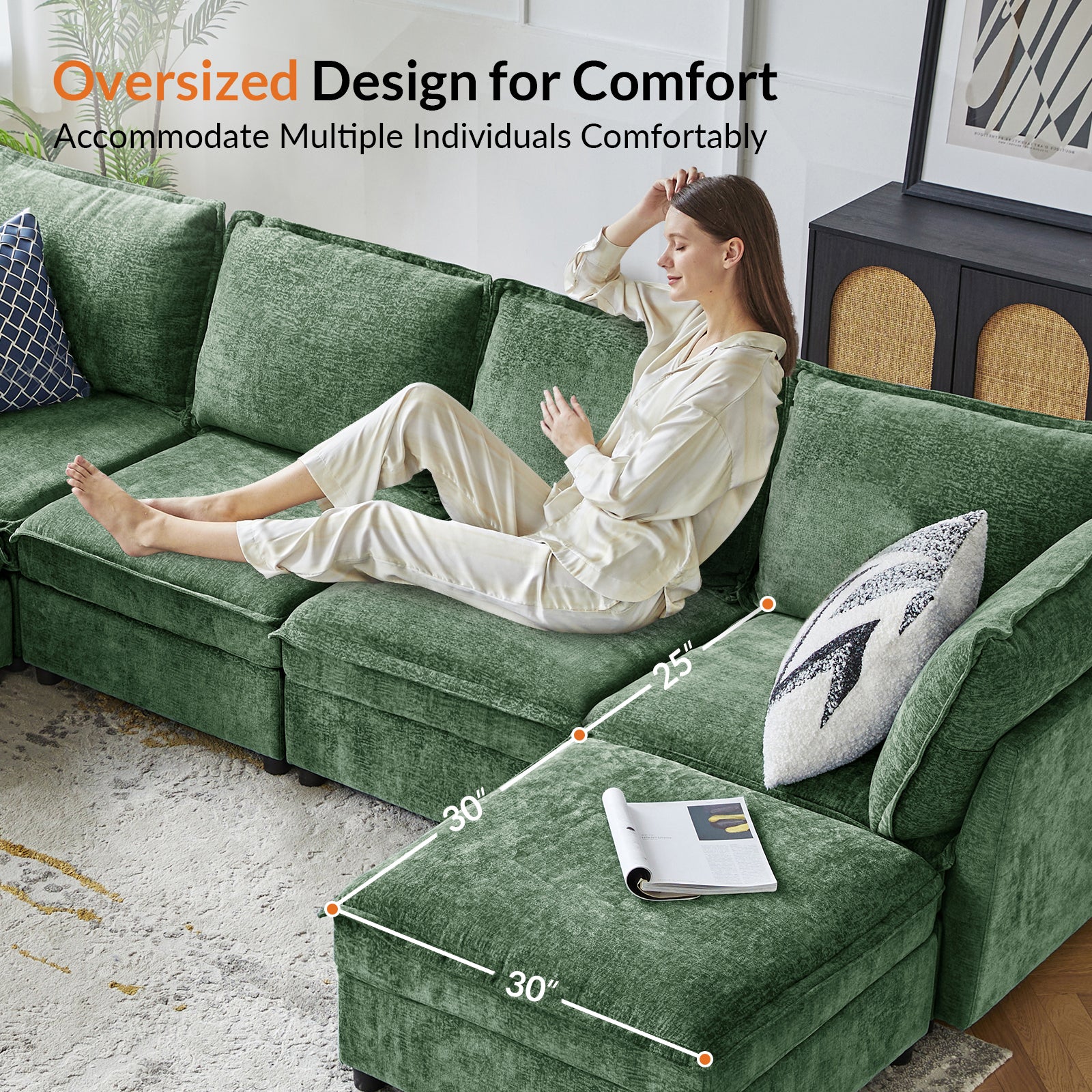Accessories for Harmetrix Oversized Soft Sectional Couch - Image 80