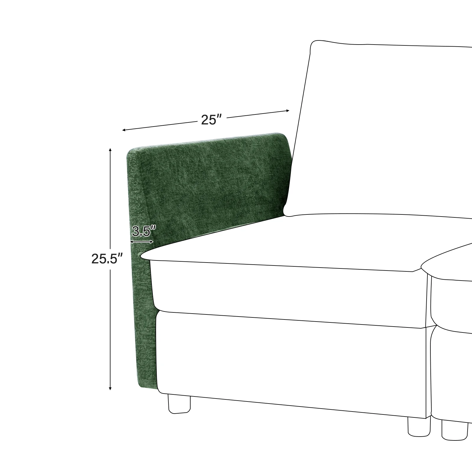 Accessories for Harmetrix Oversized Soft Sectional Couch - Image 82