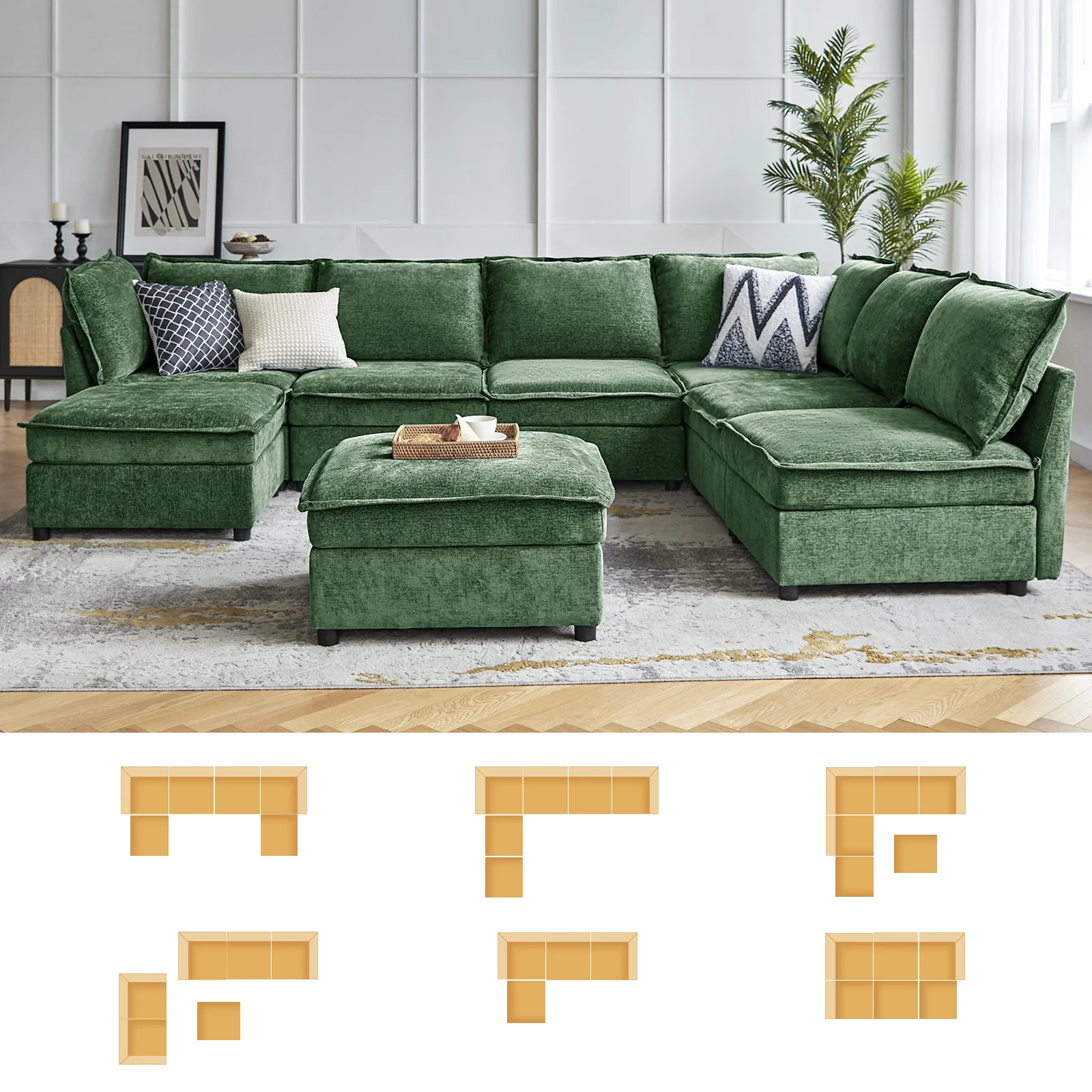 Accessories for Harmetrix Oversized Soft Sectional Couch - Image 83