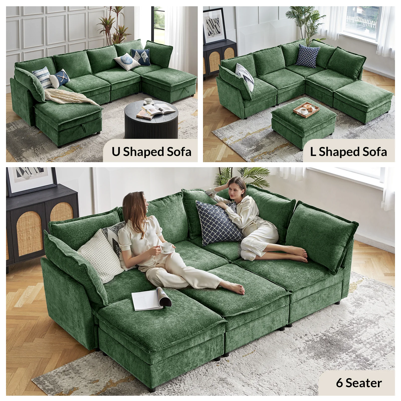 Accessories for Harmetrix Oversized Soft Sectional Couch - Image 85