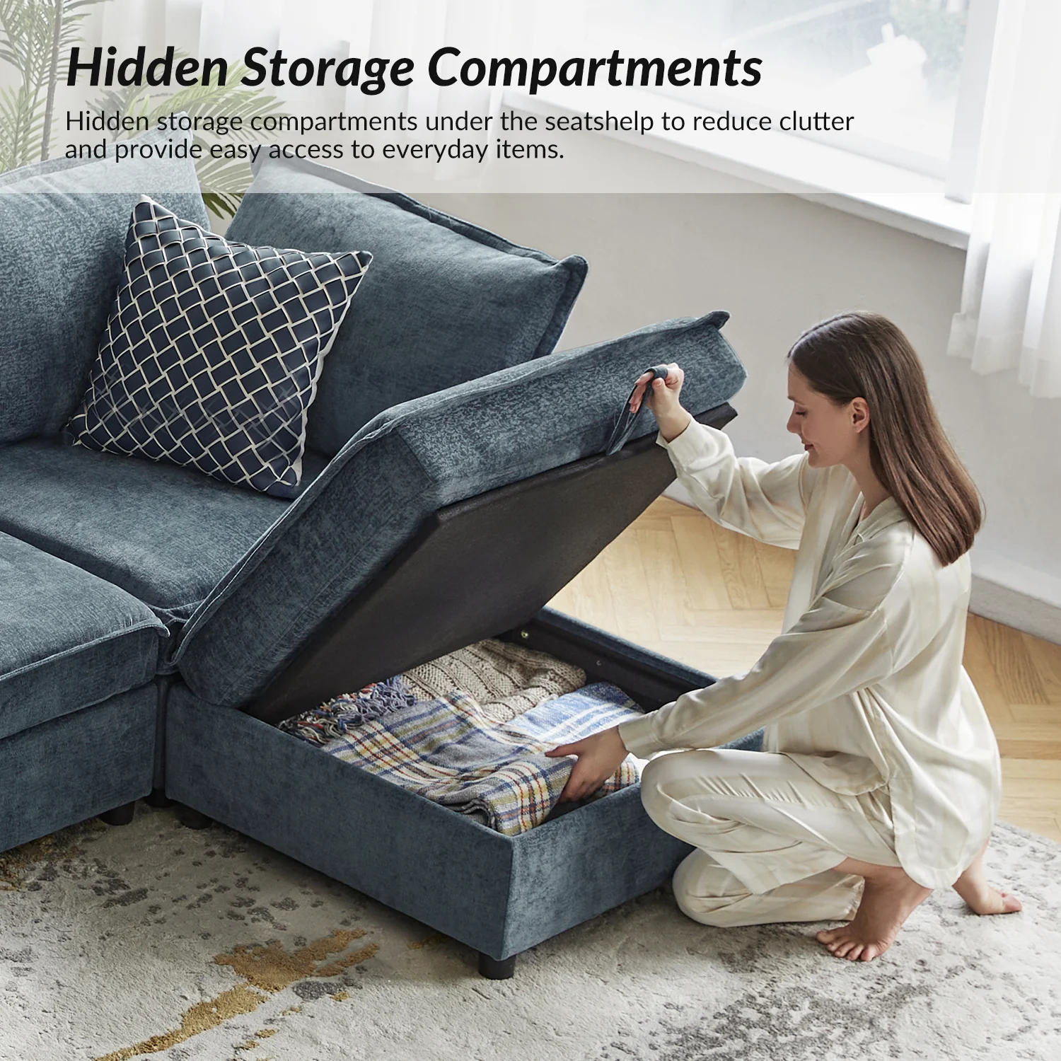 Accessories for Harmetrix Oversized Soft Sectional Couch - Image 92