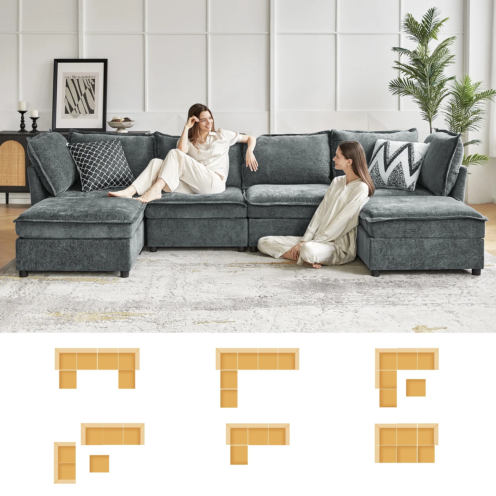 Accessories for Harmetrix Oversized Soft Sectional Couch - Image 99