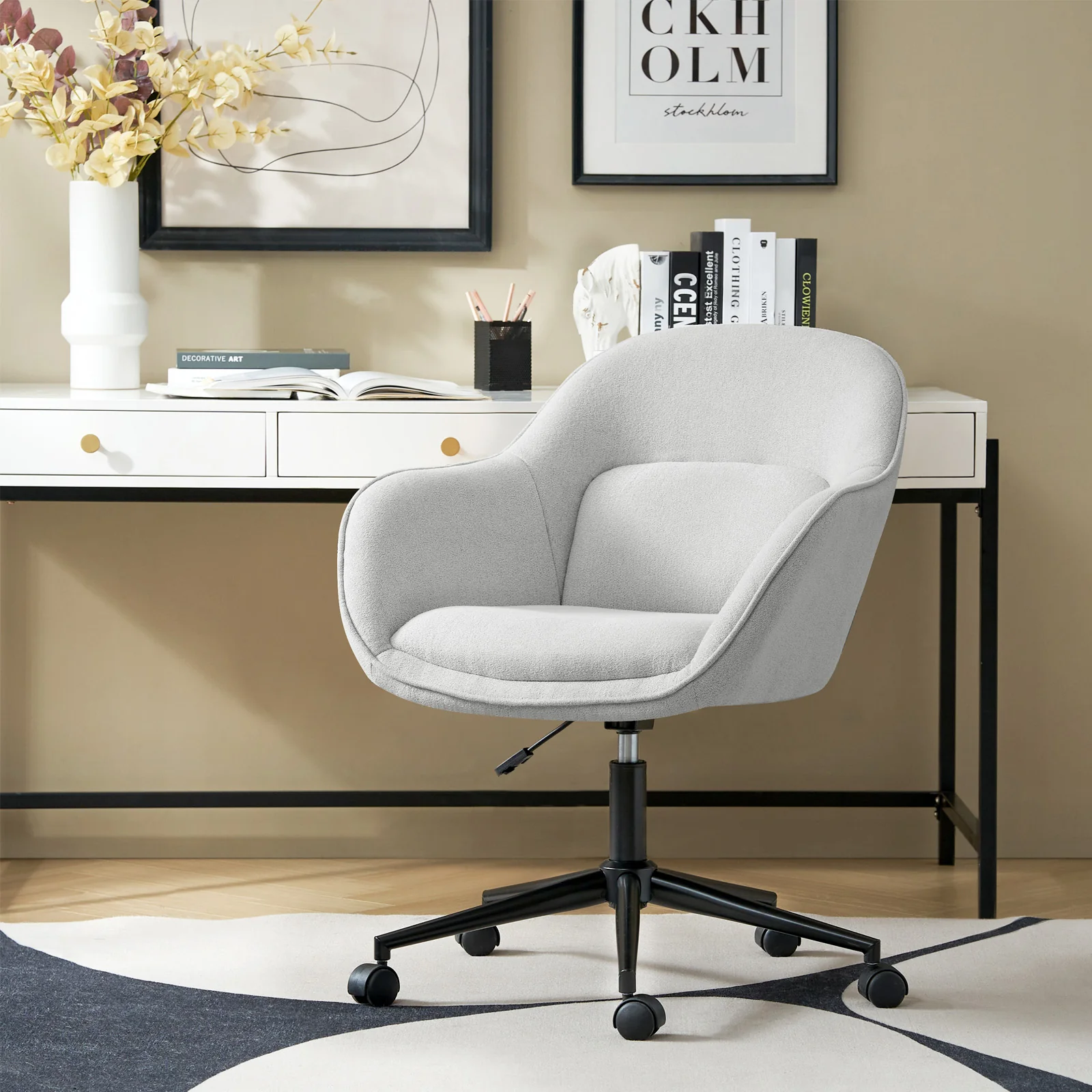 Margarita Modern Cozy Adjustable Height Office Chair - Image 10