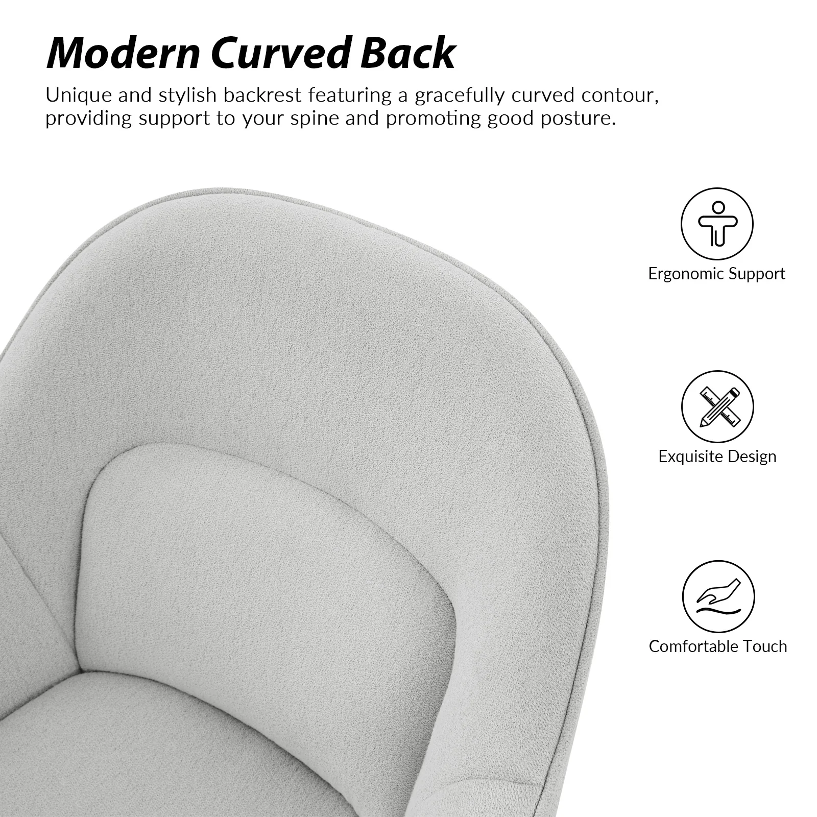 Margarita Modern Cozy Adjustable Height Office Chair - Image 15