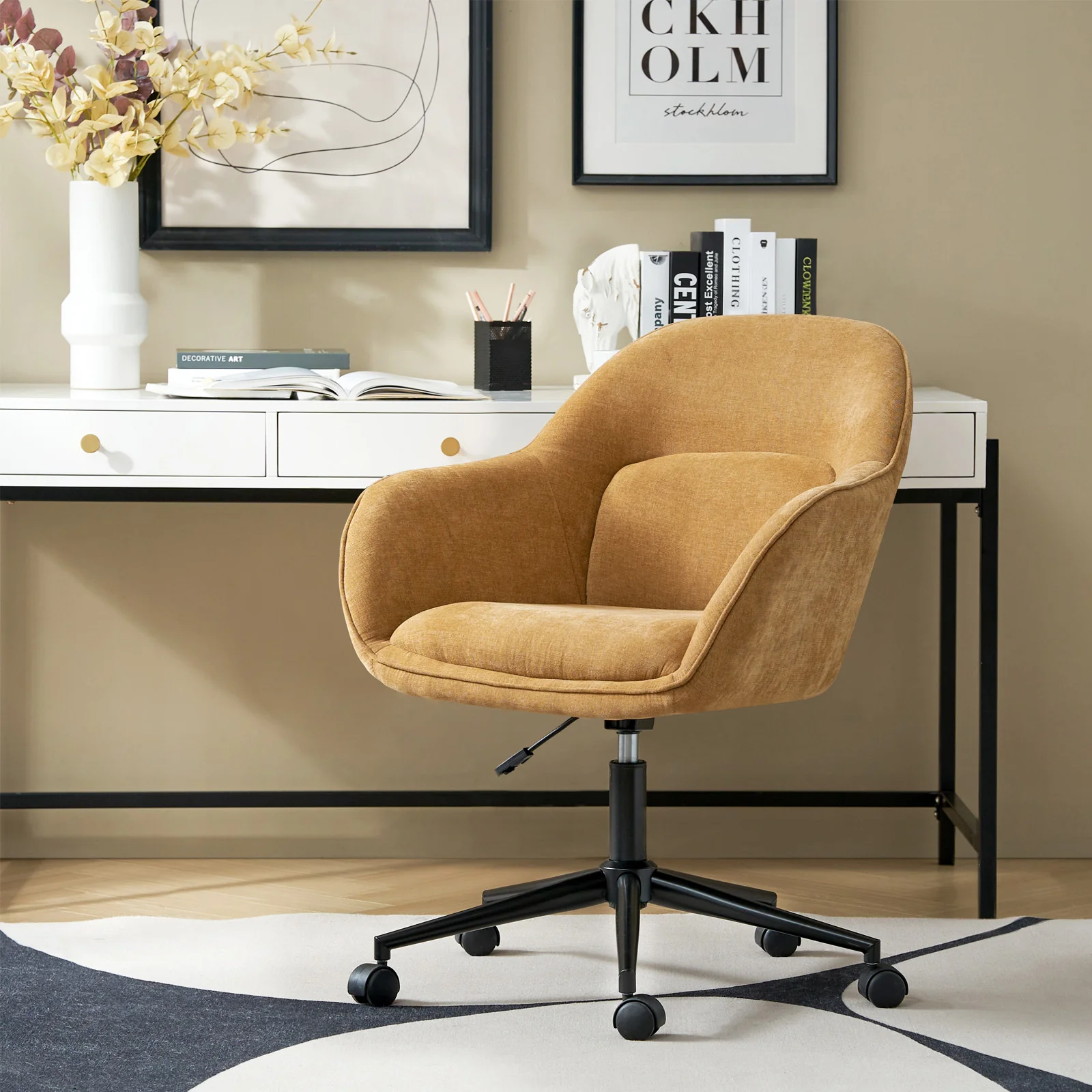 Margarita Modern Cozy Adjustable Height Office Chair - Image 18