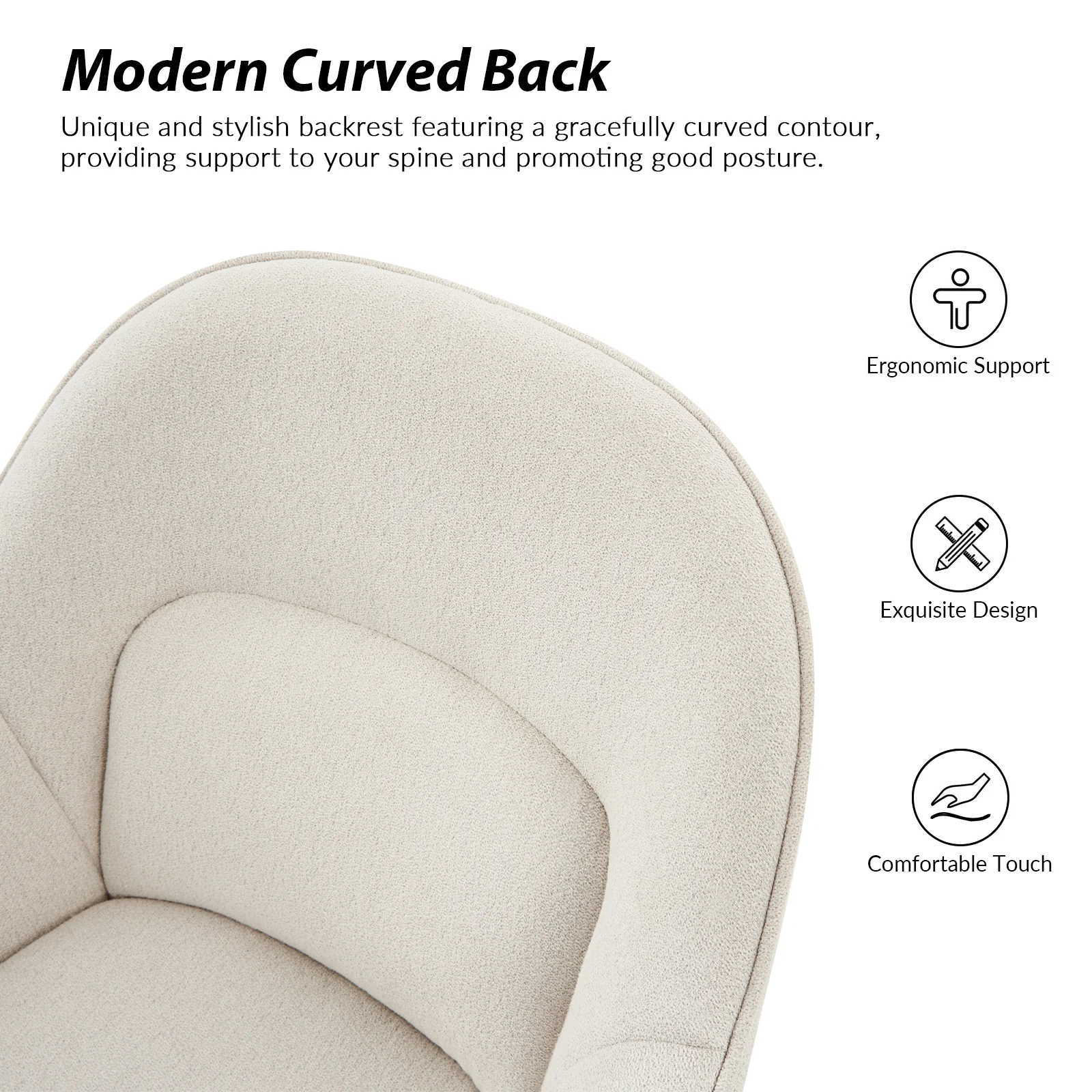 Margarita Modern Cozy Adjustable Height Office Chair - Image 7