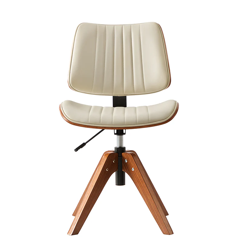 Griselda Adjustable Office Chair with Stable Wooden Structure & Ergonomic Backrest - Image 4