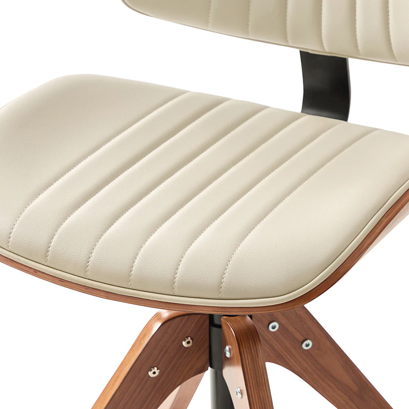 Griselda Adjustable Office Chair with Stable Wooden Structure & Ergonomic Backrest - Image 6