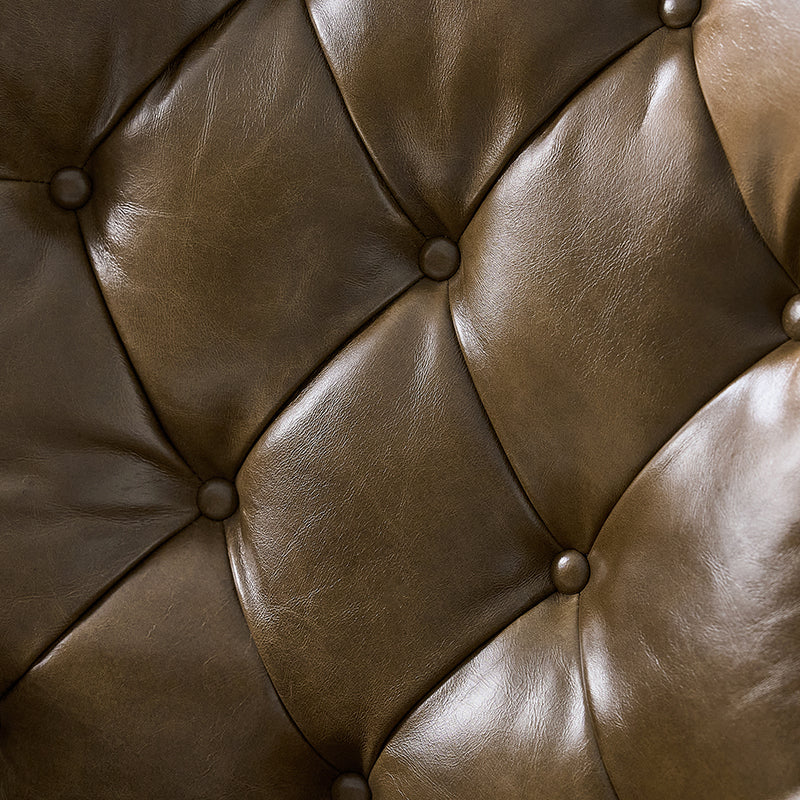 Adrian Hand-Rubbed Oil-Wax Leather Wingback Office Chair - Image 14